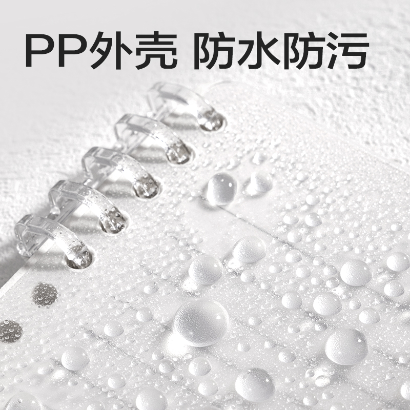 得力HA4-10可開合活頁本PP殼(透明-可開合)(本)