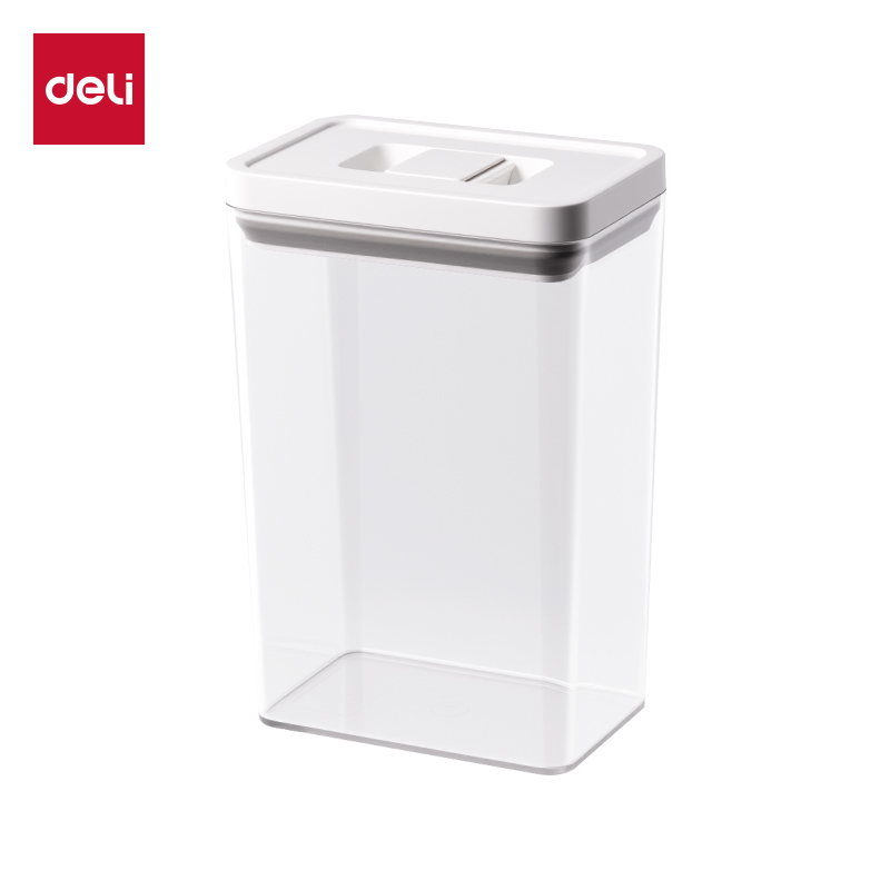 得力XDM114按壓密封盒(2.8L)(透明)(個(gè))