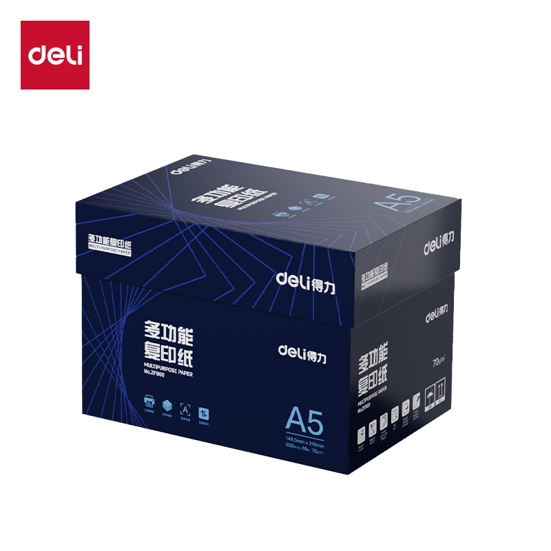 得力ZF909復(fù)印紙A5-70g-10包(白)(專業(yè)款)