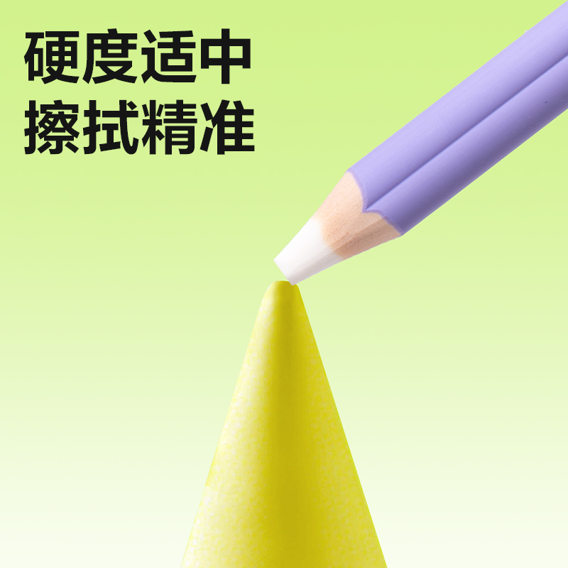 得力VP601無(wú)木橡皮筆(混)(盒)