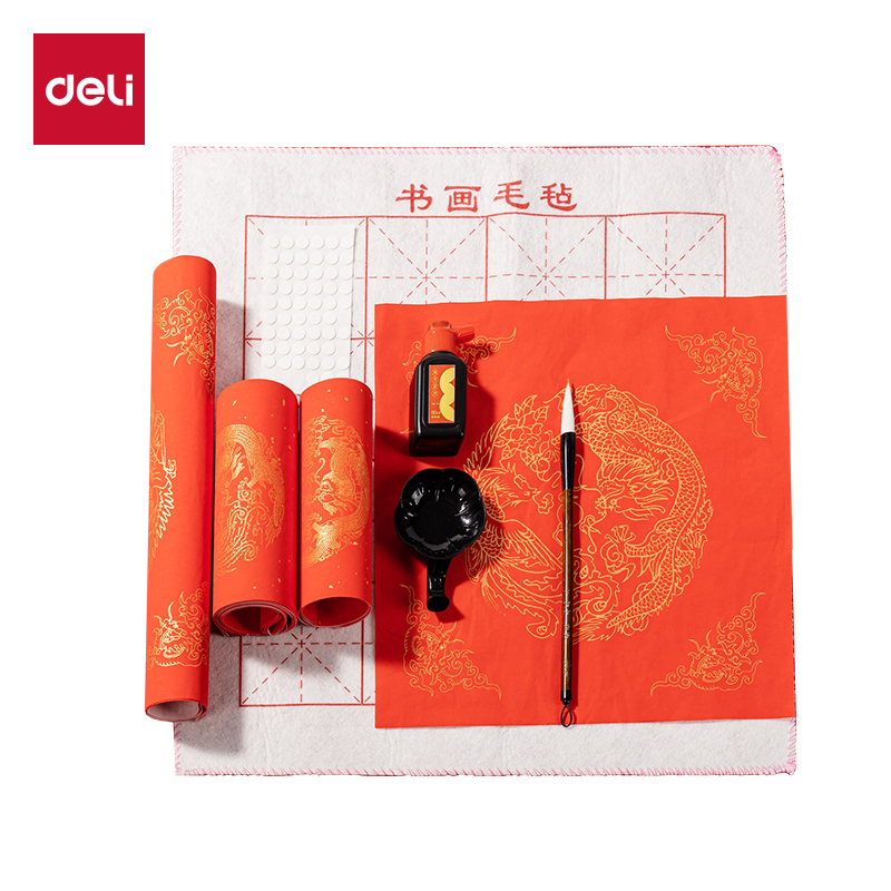 得力HW466空白款春聯(lián)套裝龍鳳呈祥(混)(袋)