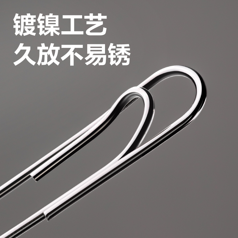 得力TS103回形針3#(銀)(100枚/盒)