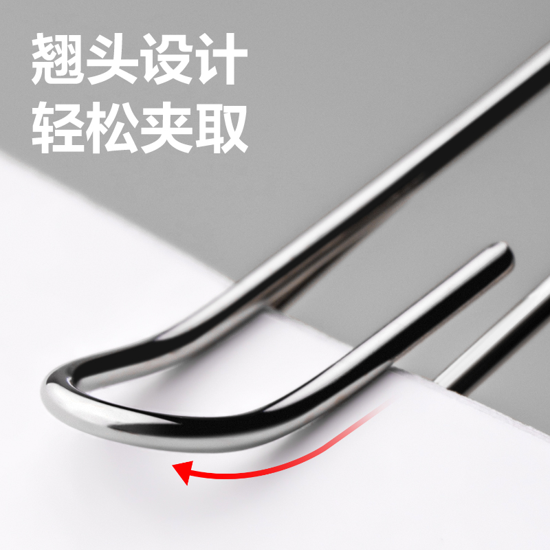 得力TS103回形針3#(銀)(100枚/盒)