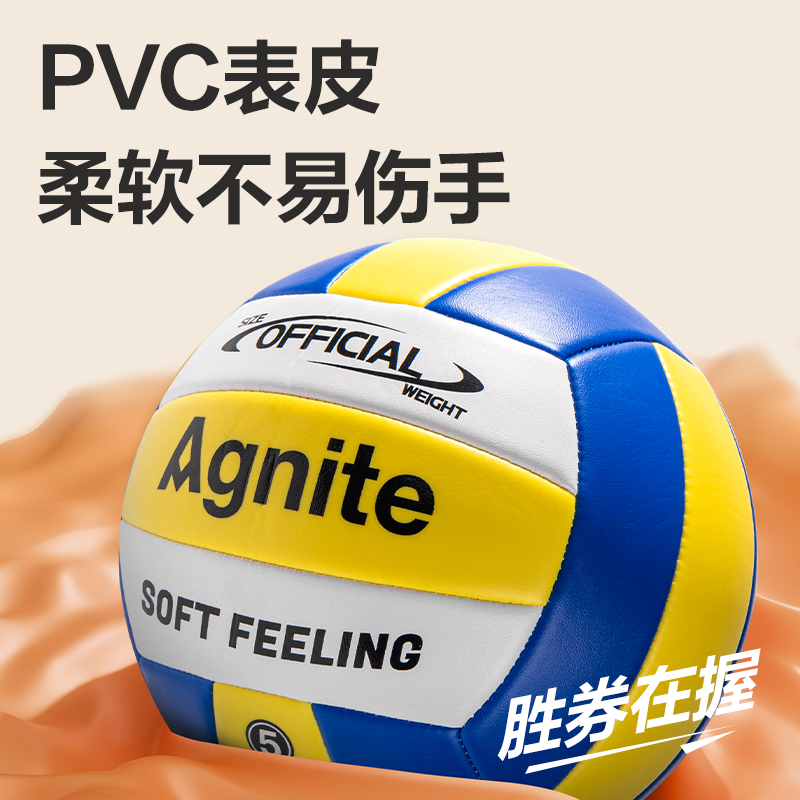 安格耐特FD306_5號(hào)PVC機(jī)縫排球(混色)(個(gè))