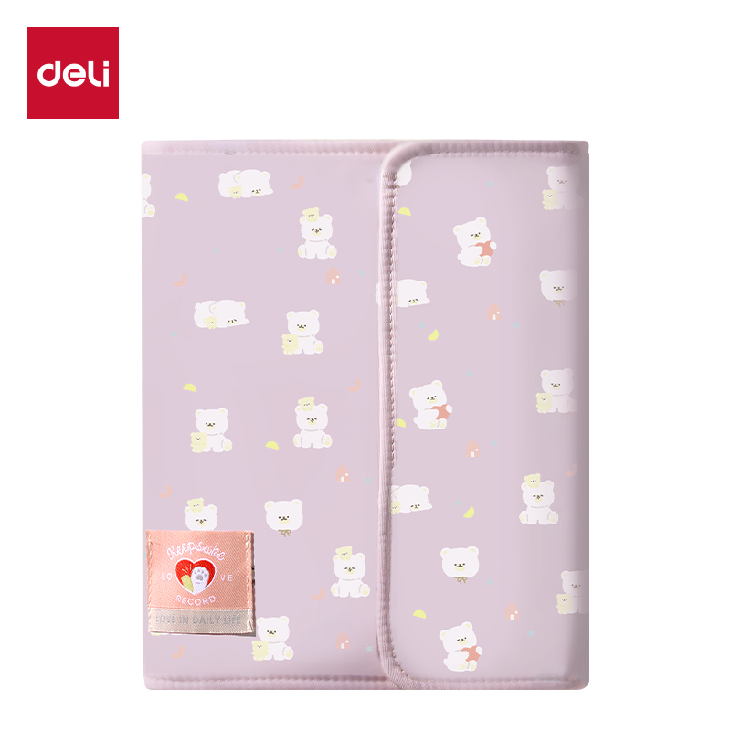 得力PQ921布藝孕檢冊(cè)(粉)(個(gè))