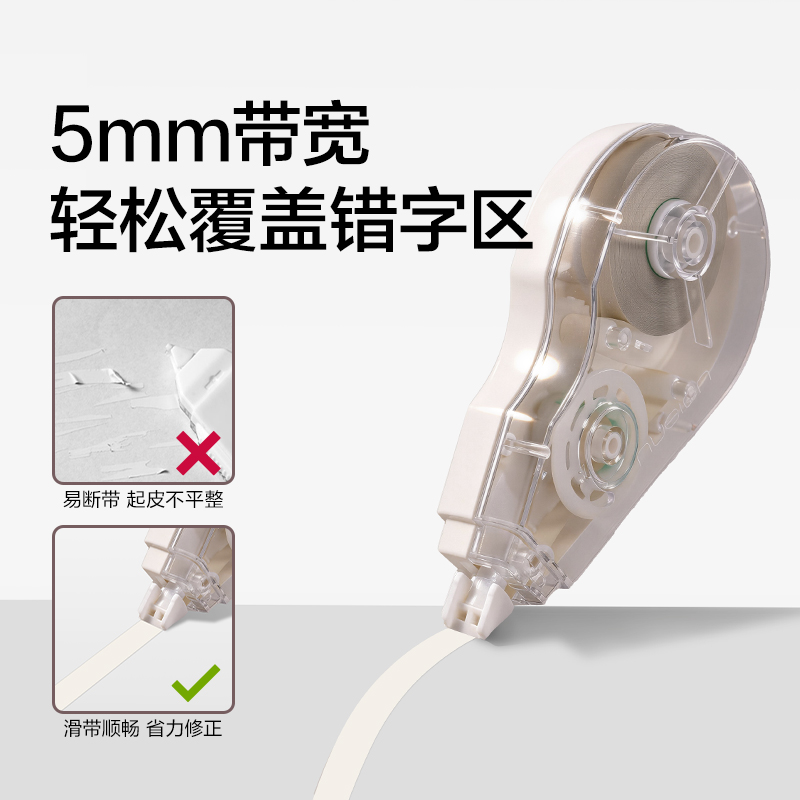NS225-100DZ省力修正帶套裝5mm*20m*5(黑煙色)(套)