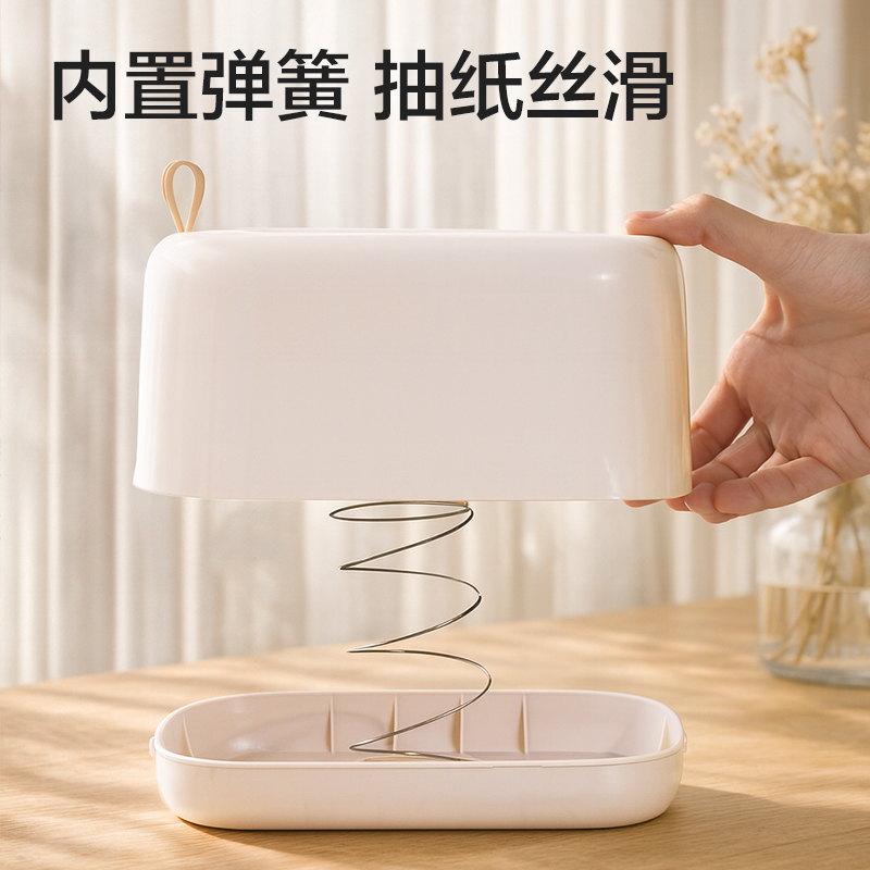 得力XDM204紙巾盒(白)(盒)