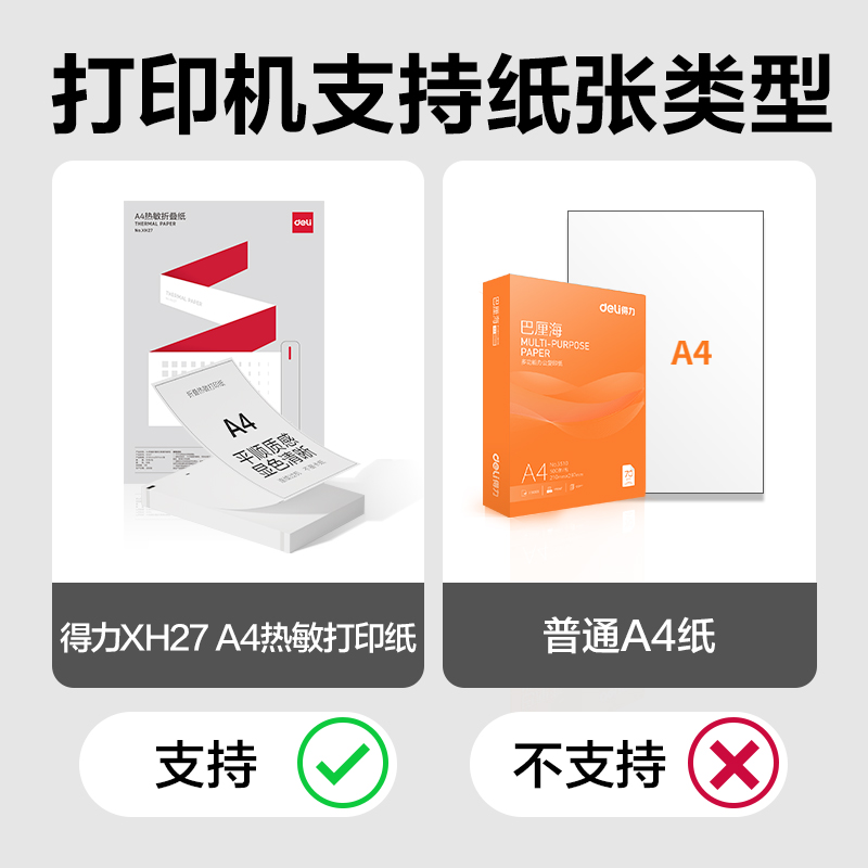 得力GE299便攜A4打印機(jī)(薄荷綠)(臺)