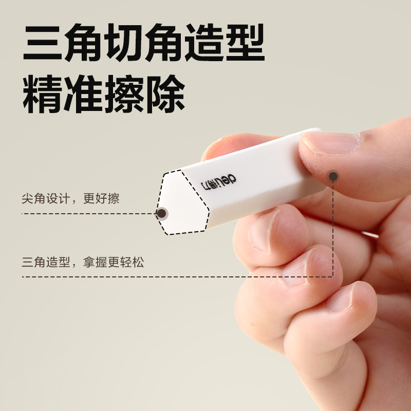 得力VP575十塊裝真集屑橡皮擦(混)(盒)