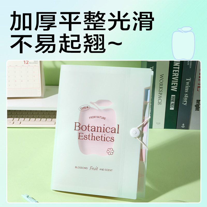得力PM363_8格便攜風(fēng)琴包(綠)(個(gè))