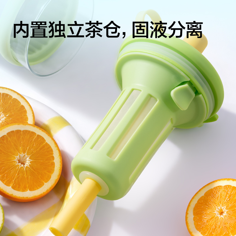 得力LL629雙棲杯(650mL)(雙層杯)(白色)(彩盒裝)