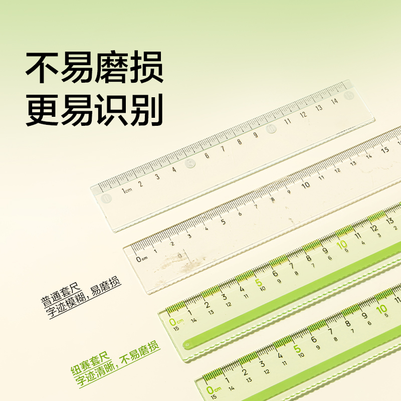 紐賽NS095-F目愈森林防滑易拾取套尺-四件套(綠)(套)