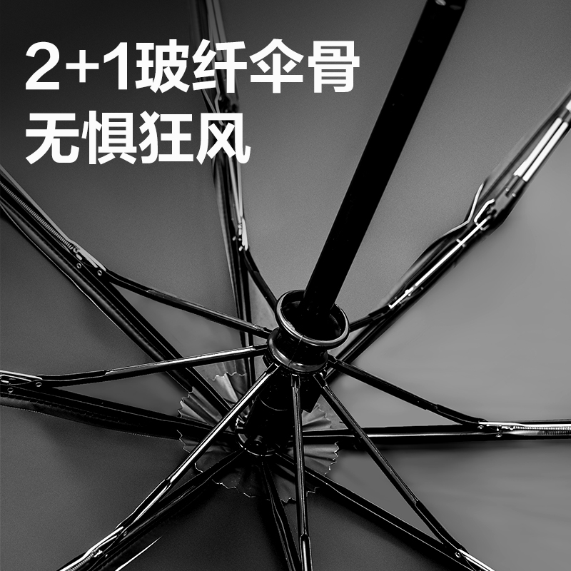 得力LY610自動(dòng)晴雨傘(8K58)(米白)(把)