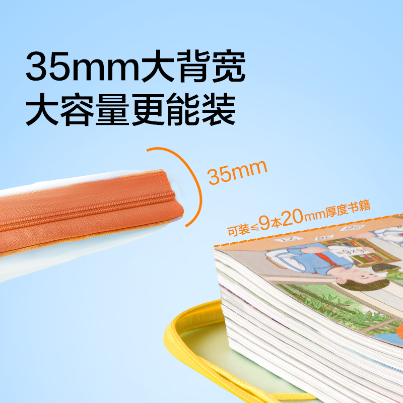 紐賽NS1352-S_PP插片學(xué)科拉鏈袋小號(藍)(個)