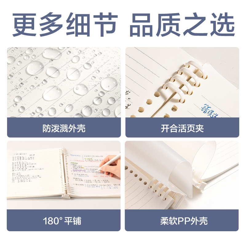 得力BDHA5-20活頁本-A5 60張(透明)(本)