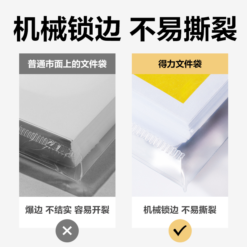得力JX205簡系標(biāo)簽款文件袋(混)(個)