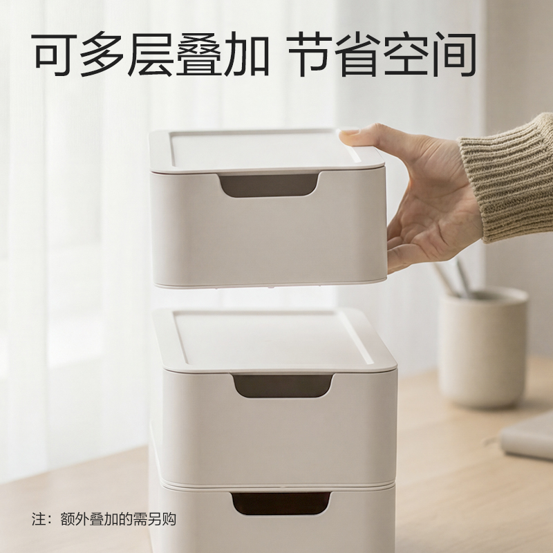 得力XDM216組合抽屜小件套(白色)(套)