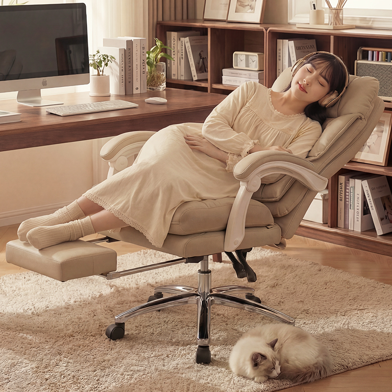 得力KF306U主管皮椅(黑)(把)