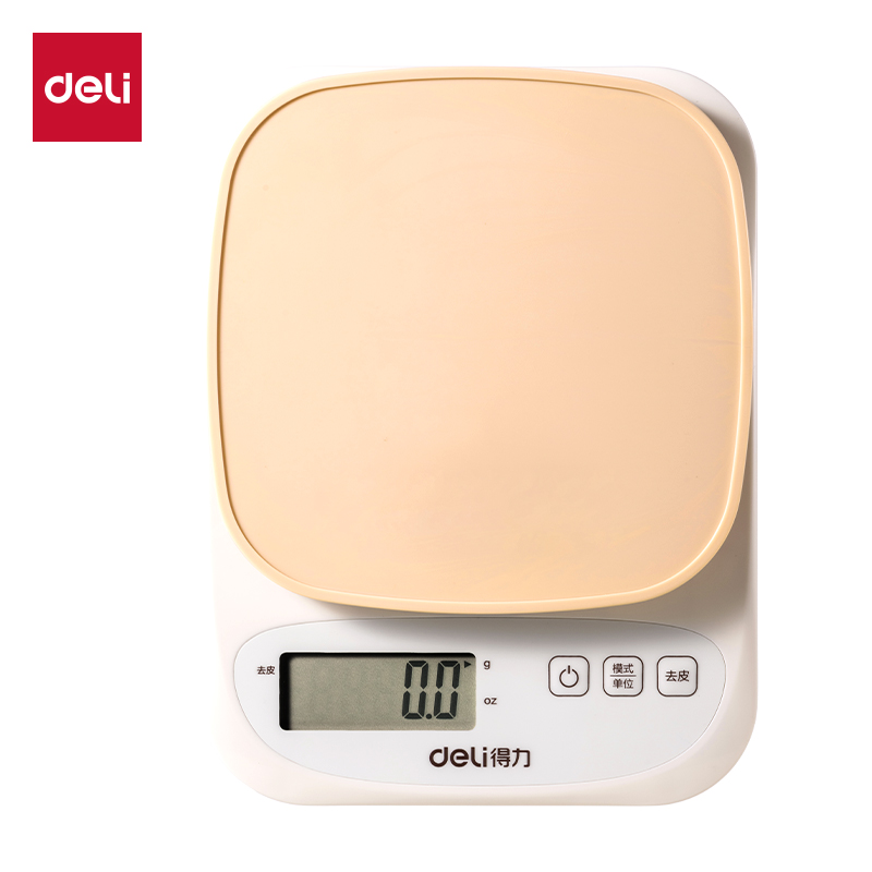 得力TE941充電款廚房秤3Kg/0.1g(咖色)(臺(tái))
