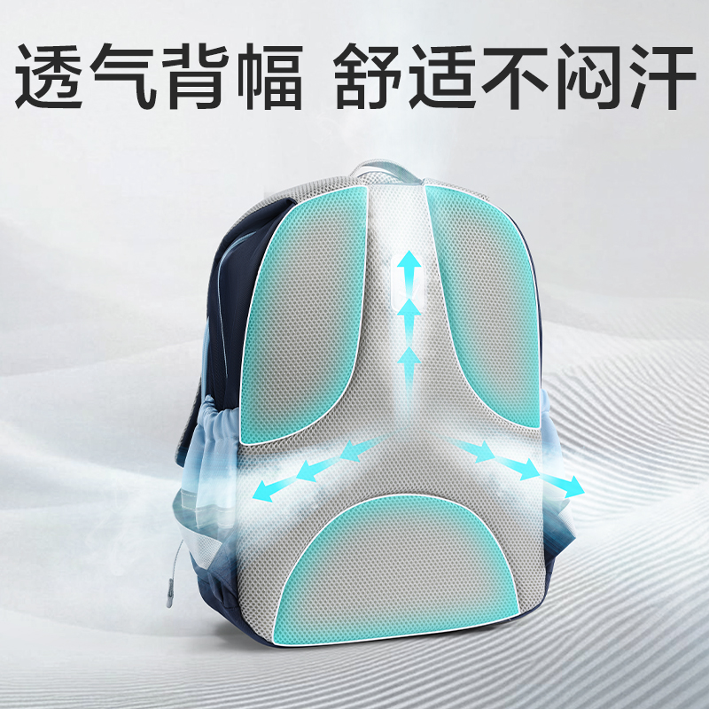 得力BB230學(xué)院派分區(qū)王書(shū)包(藍(lán))(個(gè))