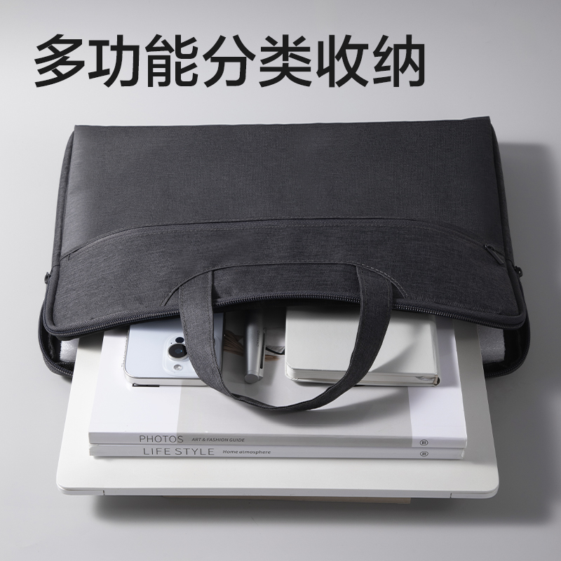 得力5590ES簡約商務公文包(灰)(個)