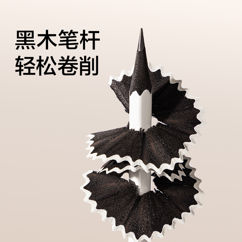 紐賽NS1717-2B學(xué)霸小白黑木紐賽鉛筆2B(混)(30支/盒)