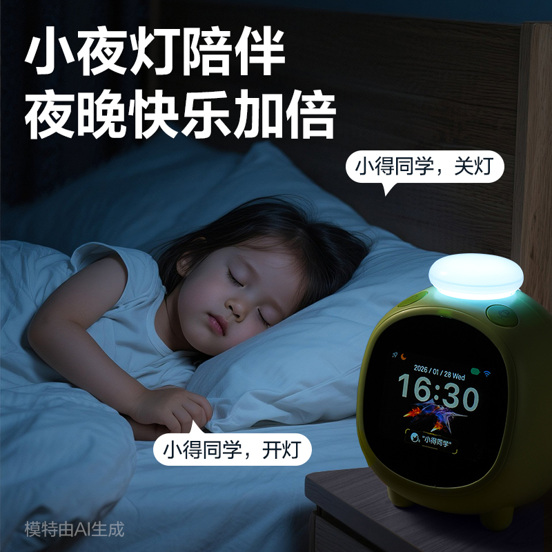 得力LE111時鐘-鬧鐘(綠)(臺)