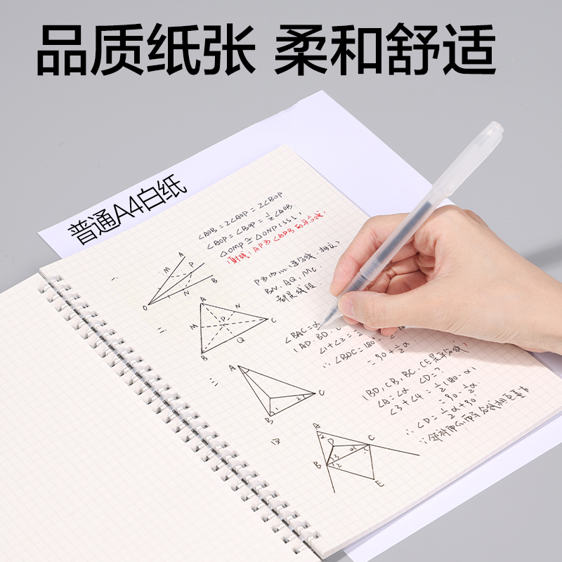 得力LPB580-V牛盾PP軟線圈本(牛盾-方格)(本)