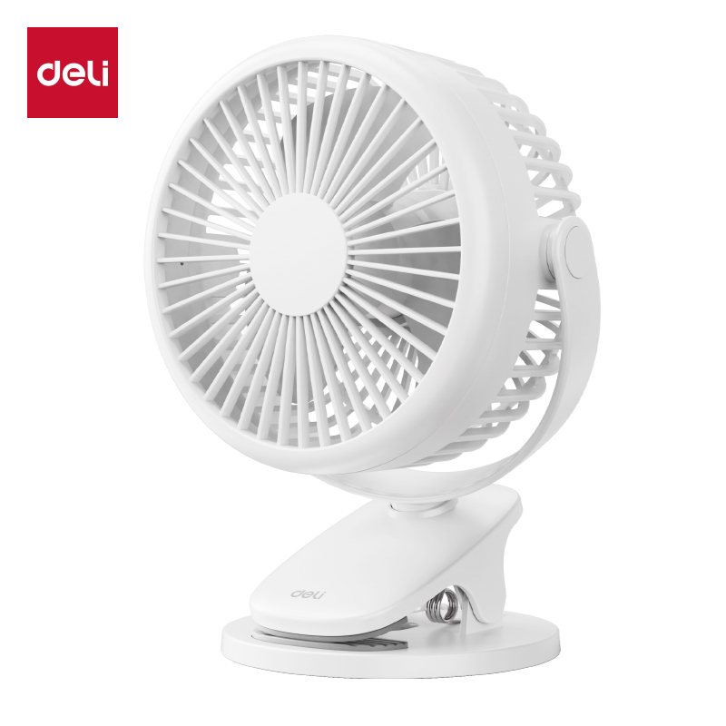 得力LK220A充電款臺(tái)夾風(fēng)扇(白)(臺(tái))