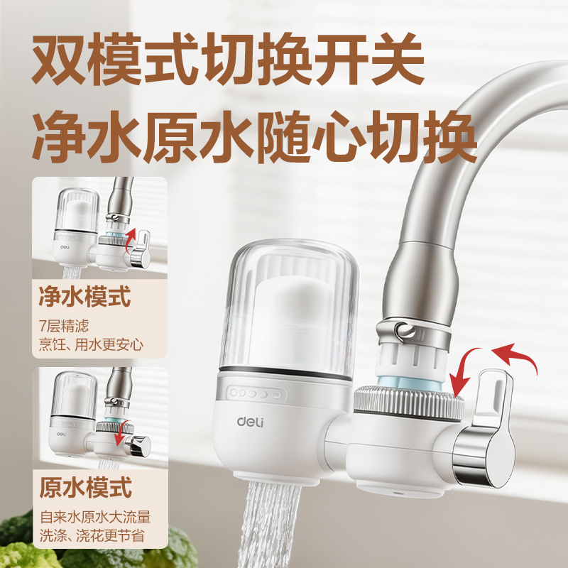 得力LD465龍頭凈水器（一機一芯）(白)(臺)