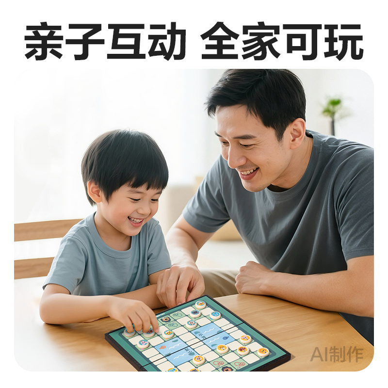 得力YW666-MD中號磁石斗獸棋(混)(盒)