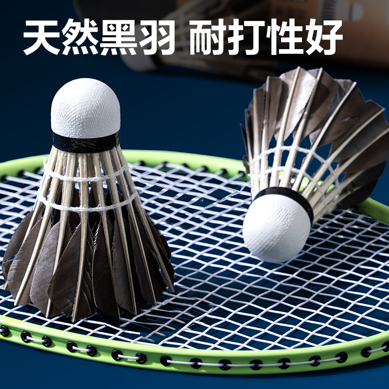 安格耐特FH180-3羽毛球-黑羽(3只/筒)(黑)(筒)