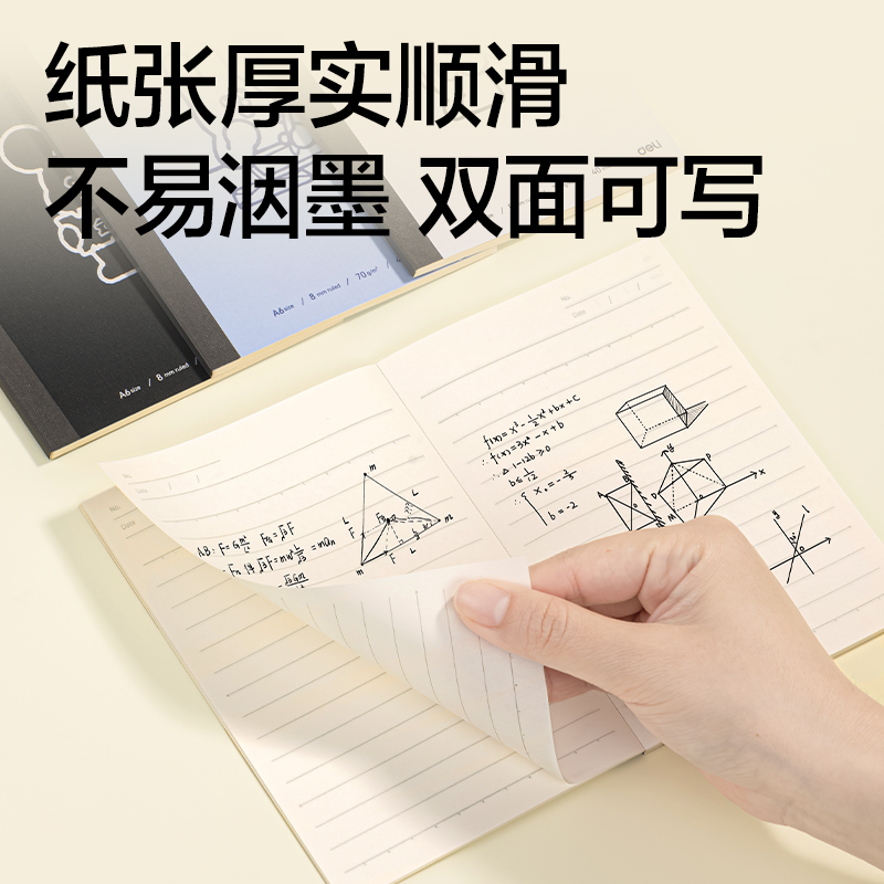 得力WA640無線裝訂本A6 40張(元?dú)釳AX)(本)