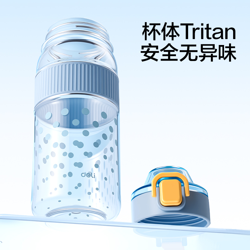 得力LL320-隨行杯彈蓋800mL(白)(盒)