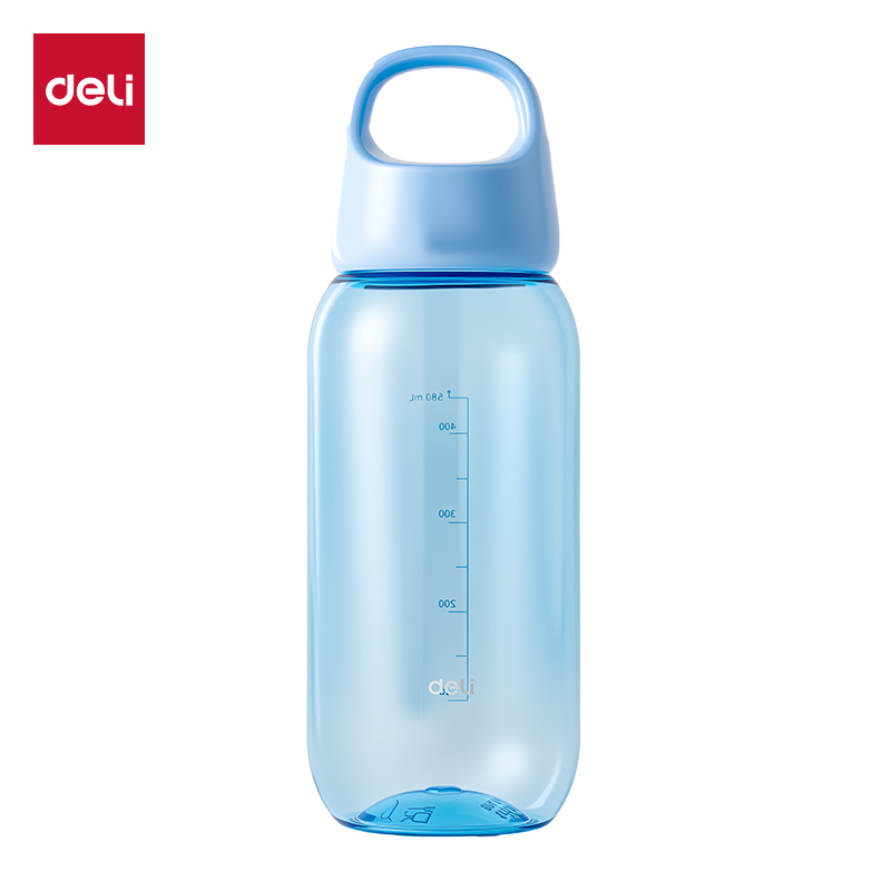 得力LL318隨行杯旋蓋580mL(藍(lán))(盒)