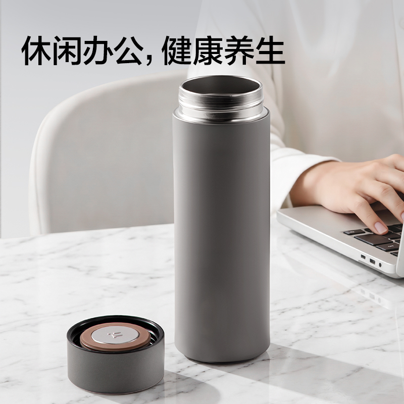 LL632水杯水壺-鈦杯灰（禮盒裝）