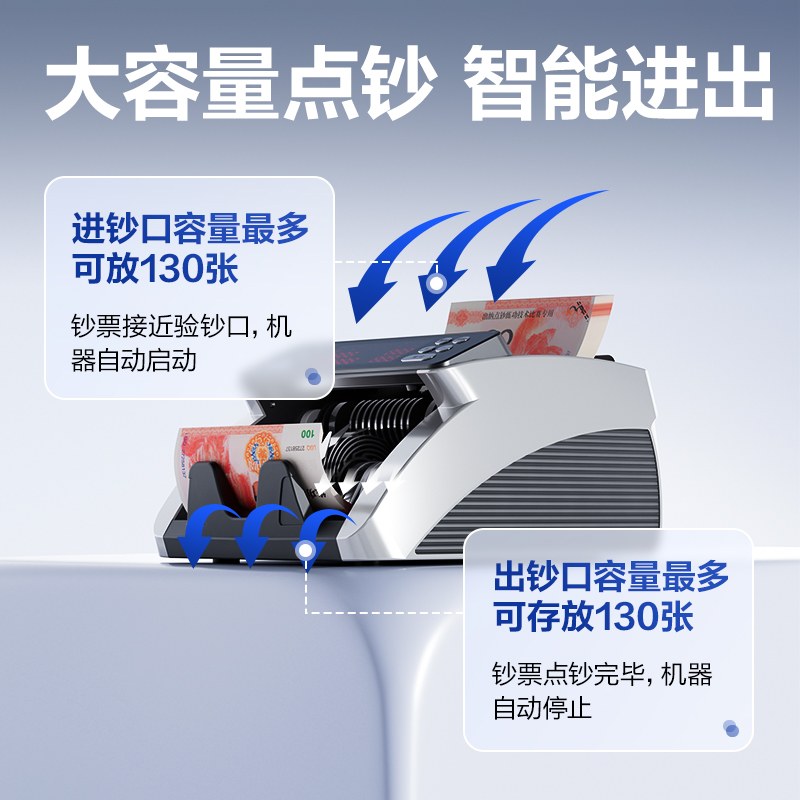 得力6150點(diǎn)鈔機(jī)(灰)(臺(tái))