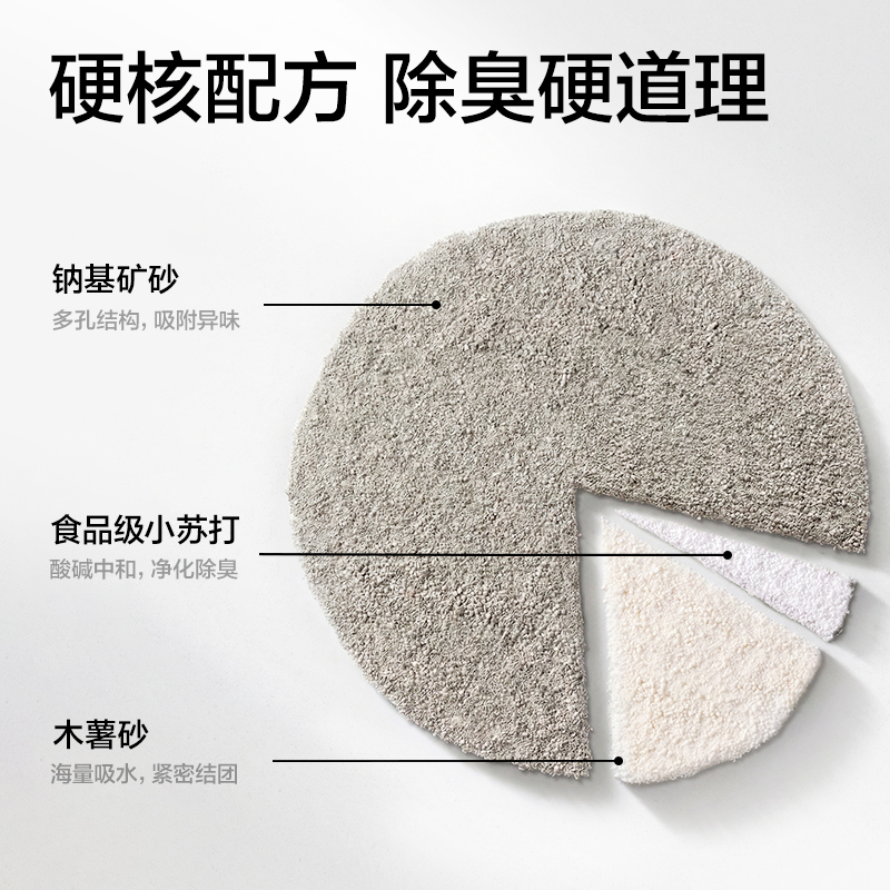 得力Bembam_BM05_2.5kg天然鈉基礦木薯混合貓砂(混)(包)