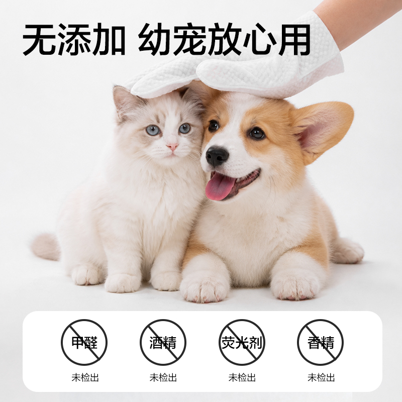 得力Bembam_BM104_10片裝寵物加厚免洗手套(混)(包)