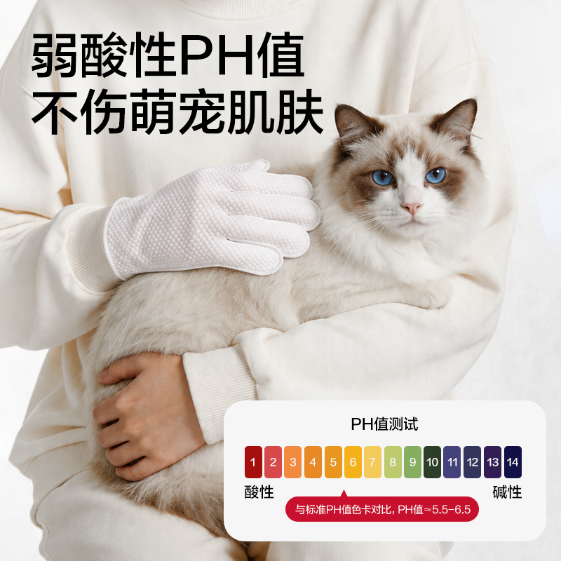 得力Bembam_BM104_10片裝寵物加厚免洗手套(混)(包)