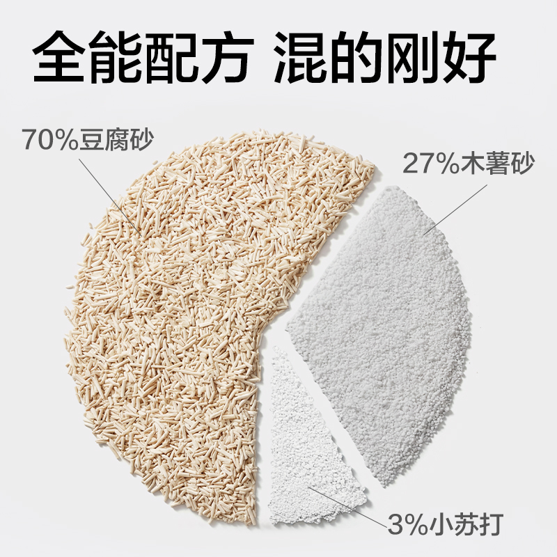 得力Bembam_BM03_2.5kg豆腐木薯混合貓砂(混)(包)