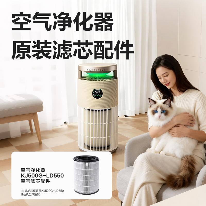 得力LD550-A空氣濾芯（白）（個(gè)）