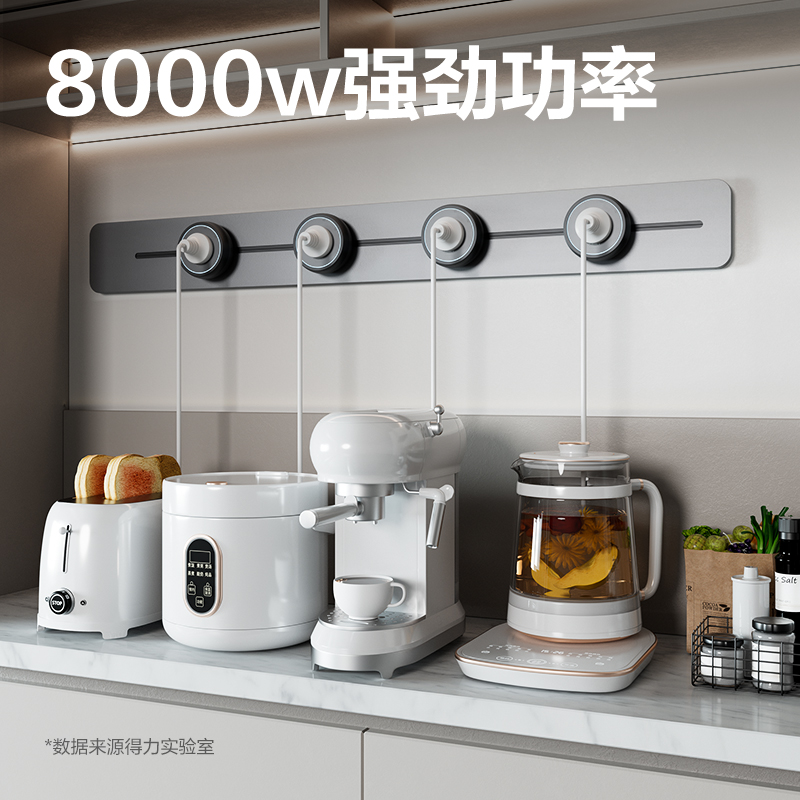 得力LU6107軌道插座  75+4  牛皮盒裝(灰)(個)