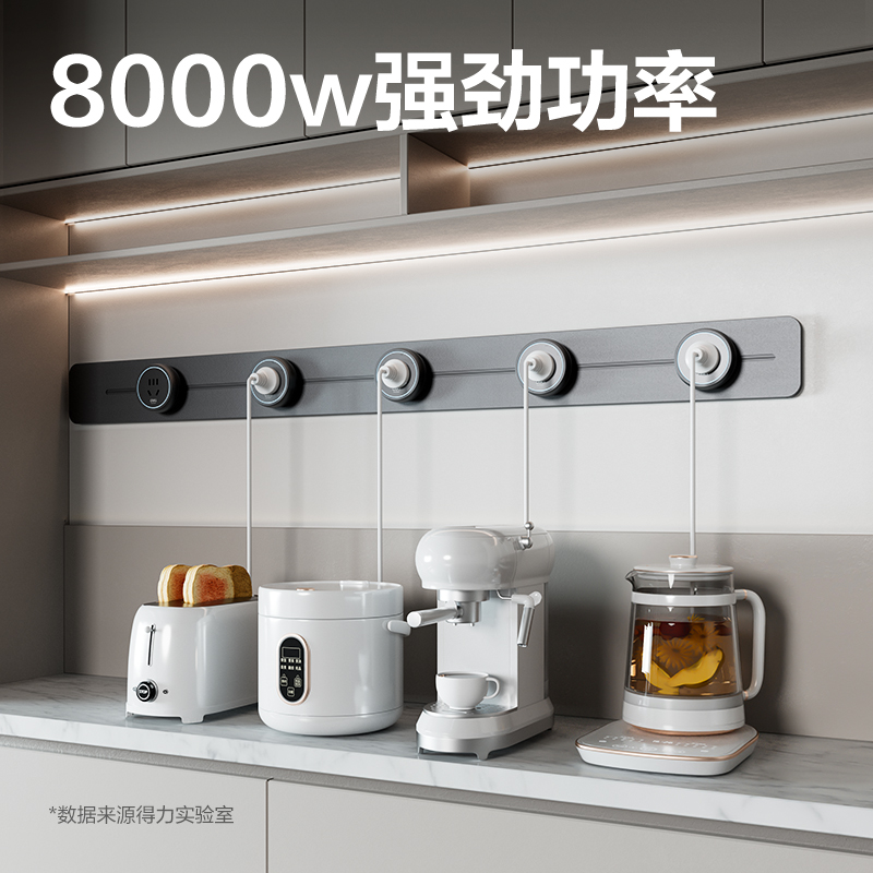 得力LU6110軌道插座  100+5  牛皮盒裝(灰)(個(gè))