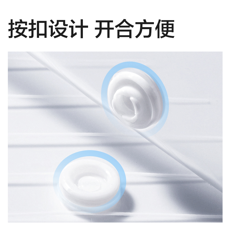 得力PP315_A4斜紋按扣文件袋(透明)(10個/包)