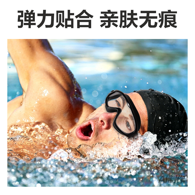 安格耐特FL320-1泳鏡(大框款)(黑)(個(gè))