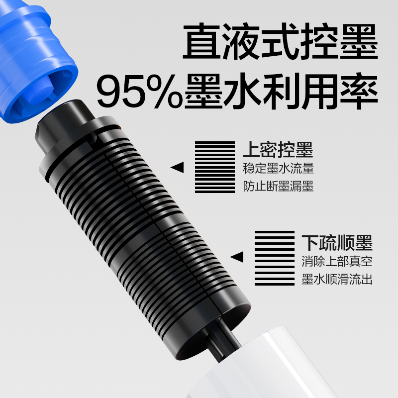 dmast丹途RM6-24PET盒直液式軟繪丙烯馬克筆（混）（24色/盒）