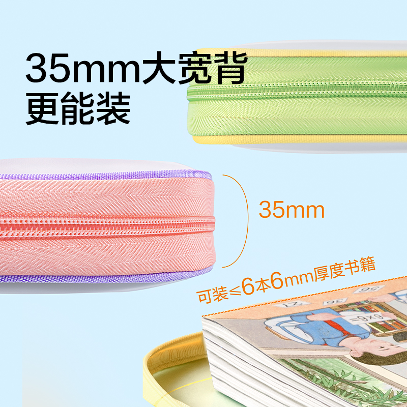 得力LS300樂(lè)素系列A4_U型EVA拉鏈袋(藍(lán))(個(gè))