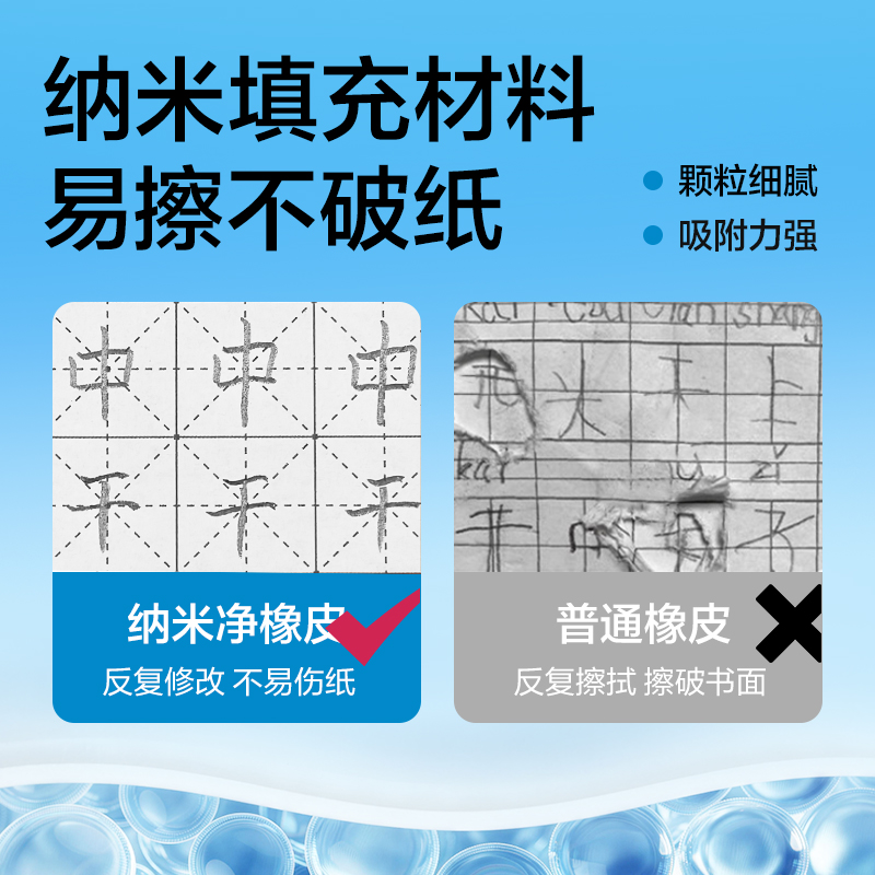 得力VP660納米凈橡皮擦(小)(6塊裝)(白)(盒)