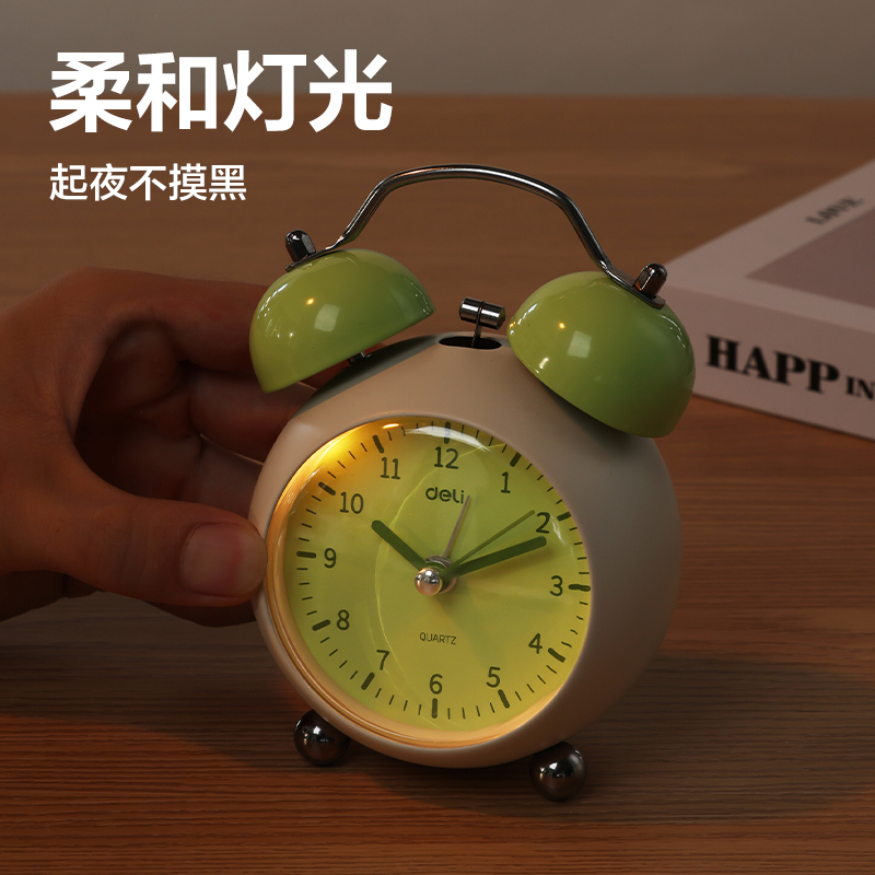 得力LE311時鐘-鬧鐘(綠)(只)